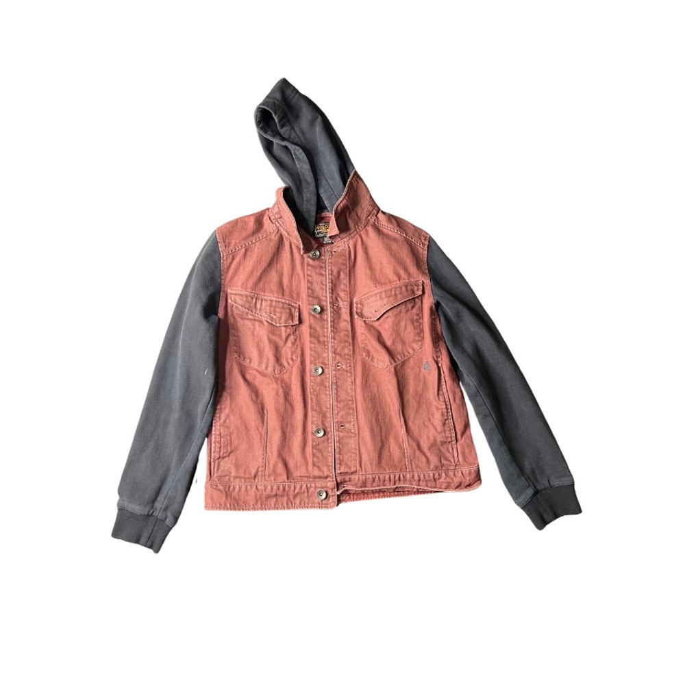 Unisex Two-Tone Volcom Hooded Jacket
